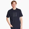 AX ARMANI Graphic Logo T-Shirt - Navy
