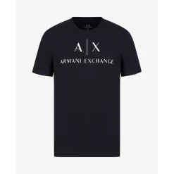 AX ARMANI Logo Tee - Navy