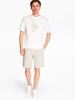 AX ARMANI Palm Tree T-Shirt - Stone