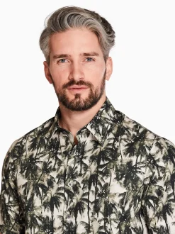 AX ARMANI Resort Short Sleeve Shirt - Stone