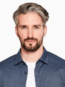 AX ARMANI Stretch Cotton Shirt - Navy