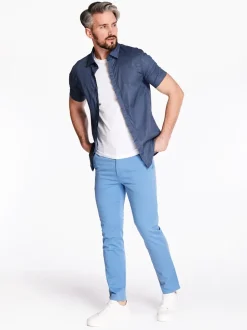 AX ARMANI Stretch Cotton Shirt - Navy