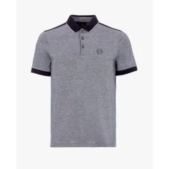 AX ARMANI Two Tone Tipped Polo - Navy