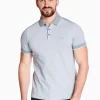 AX ARMANI Two Tone Tipped Polo - Grey