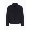 AX ARMANI Wool Bomber Jacket - Navy