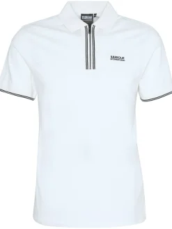Barbour International Ollie Twin Tipped Placket Polo - White