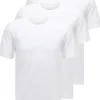 Boss 3 Pack Pure Cotton Logo Tees - White