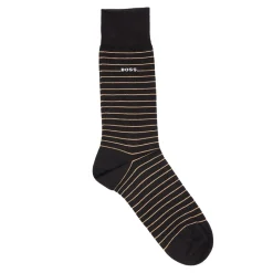 Boss 2 Pk Mercerised Cotton Socks - Black