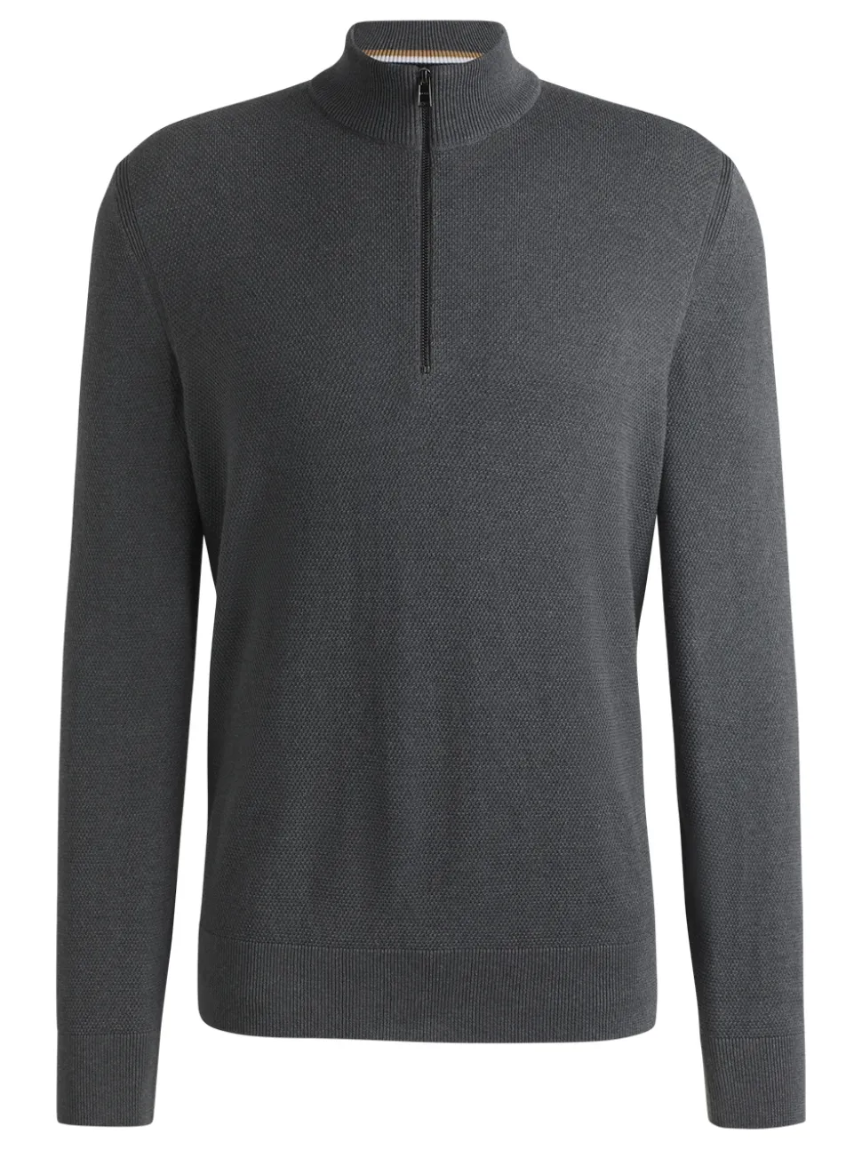 Boss Elbrando Quarter Zip - Grey