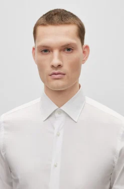 Boss H Hank Slim Fit Shirt - White