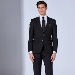 Boss H-Huge Slim-Fit Suit Jacket - Black