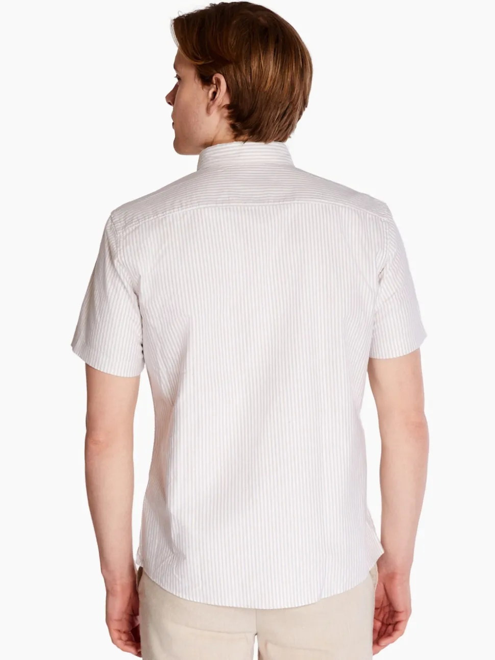 Boss H-Roan Stripe Shirt - Stone