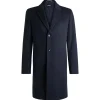 Boss Hyde C244 Wool Coat - Blue