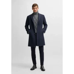 Boss Hyde C244 Wool Coat - Blue