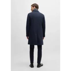 Boss Hyde C244 Wool Coat - Blue