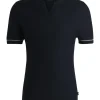 Boss Jianluca Knit Polo - Navy