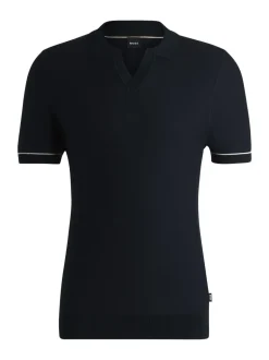 Boss Jianluca Knit Polo - Navy