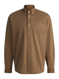 Boss Lambey Overshirt - Stone