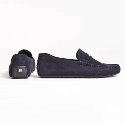 Boss Noel Suede Moccasin - Blue