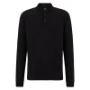 Boss Pado 30 Long Sleeve Polo - Black