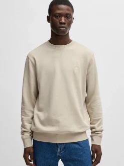 Boss Westart Regular Fit Sweatshirt - Stone