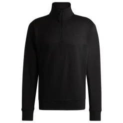 Boss Ze Corduroy Quarter Zip - Black
