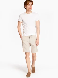 Bugatti Cool Linen Drawstring Short - Stone