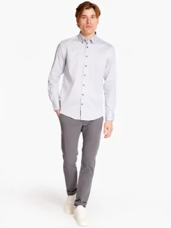 Bugatti Easy Care Geo Print Shirt - Blue