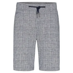 Bugatti Fine Check Drawstring Short - Blue