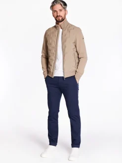 Bugatti Print Slim Chino - Navy