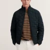 Bugatti Quilted Bomber Jacket - Navy
