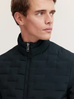 Bugatti Quilted Bomber Jacket - Navy