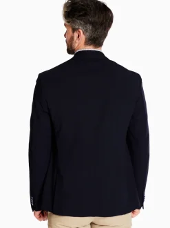 Bugatti Seersucker Blazer - Navy