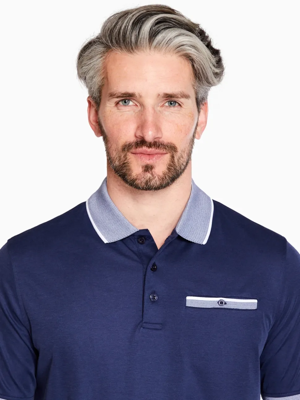Bugatti Structured Polo Shirt - Blue