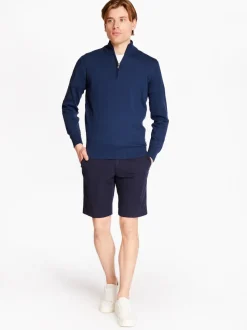 Bugatti Twill Tailored Shorts - Navy