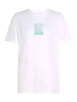 Calvin Klein Jeans Brush Stroke Graphic T-Shirt - White