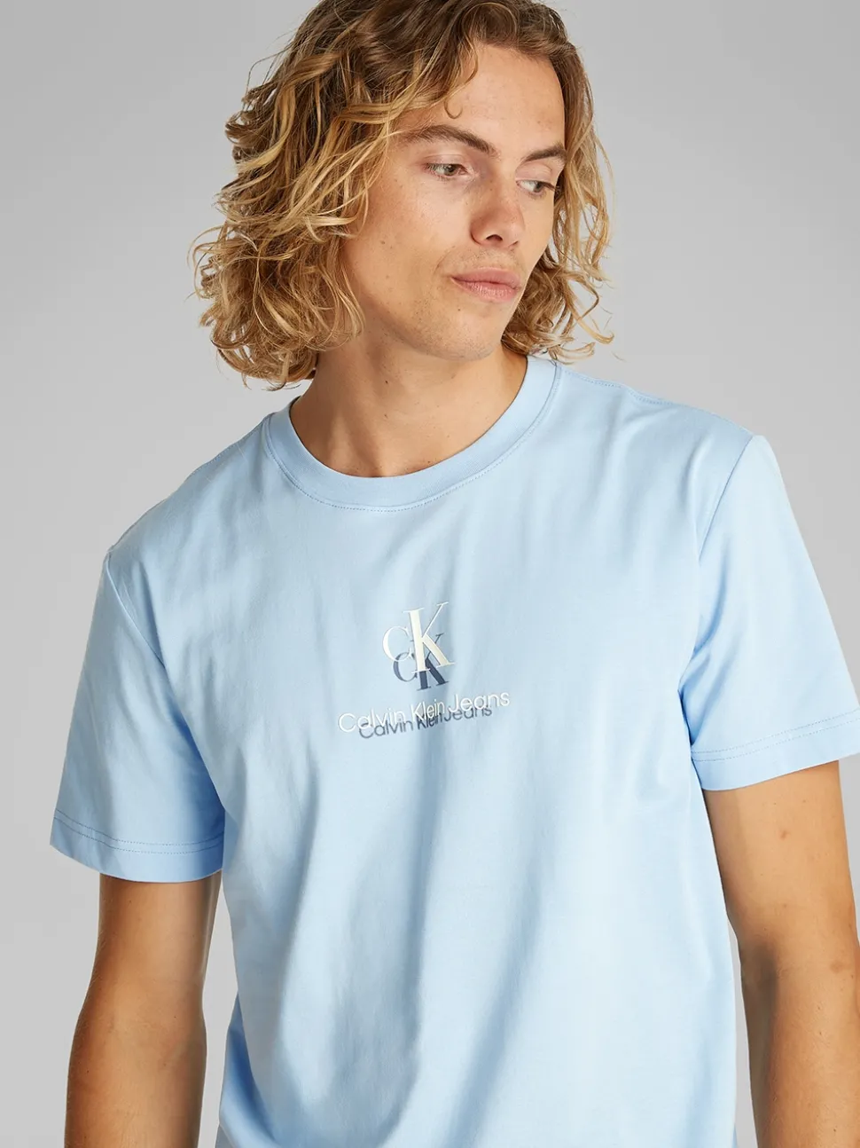 Calvin Klein Jeans Shadow Logo T-Shirt - Blue