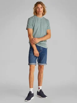 Calvin Klein Jeans Slim Denim Shorts - Blue