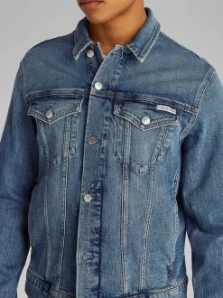 Calvin Klein Jeans Slim Fit Denim Jacket - Blue Denim