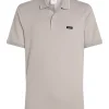 Calvin Klein Stretch Pique Multi Tipping Polo - Stone