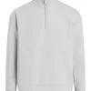 Calvin Klein Tech Interlock Quarter Zip - Grey