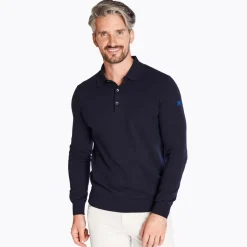 Club 1879 Leinster Cotton Cashmere Polo Knit - Navy