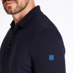 Club 1879 Leinster Cotton Cashmere Polo Knit - Navy