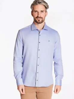Club 1879 Leinster Diagonal Twill Shirt - Blue