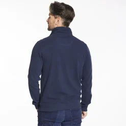 Club 1879 Leinster Half Zip Rib Sweatshirt - Navy