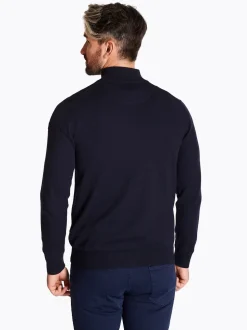 Club 1879 Leinster Quarter Zip Knit - Navy