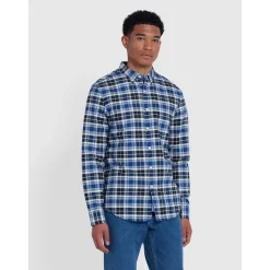 Farah Brewer Check Shirt - Blue