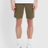 Farah Hawk Stretch Twill Chino Shorts - Green