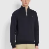 Farah Jim Half Zip Sweat - Navy
