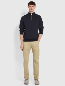 Farah Jim Half Zip Sweat - Navy